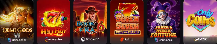 Automaty Demi Gods VI, Hell Hot 100, Book of Ra Deluxe 6 i Only Coins w casino altaris
